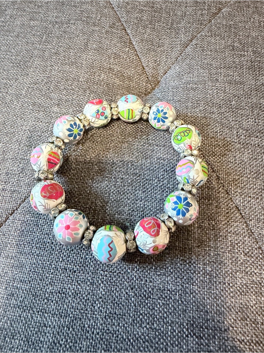 Angela Moore Christmas ornament bracelet